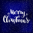 © Maria Cherevan - Merry Christmas vector text Calligraphic Lettering design card template.Creative typography for Holiday Greeting Gift Poster. Calligraphy Font style Banner