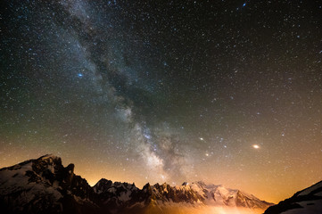 milky way - chamonix mont blanc