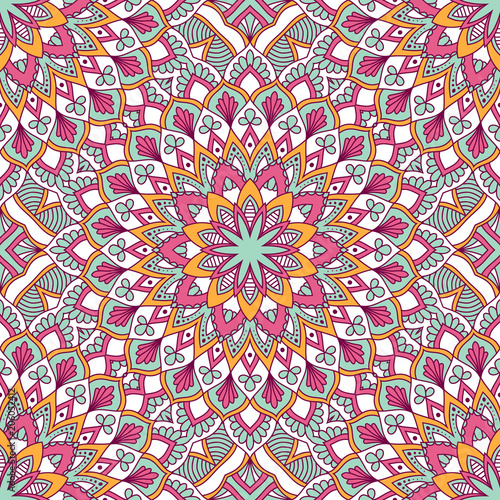 Cotton fabric Ręcznie rysowane ozdobnych jednolity wzór. Ilustracja wektorowa