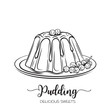 hand drawn pudding