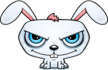 Sticker - Sinister Little Cartoon Rabbit