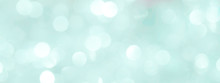 Blurred Shiny Blue Background For New Year's Greeting Card. Fashionable Colors Palette - Marina.