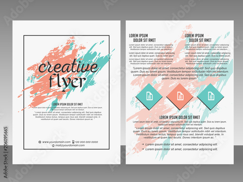 nice and beautiful flyers or brochures for business with nice and beautiful flyers