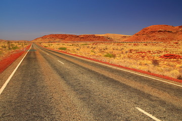 Wall Mural - Pilbara landscape and long train