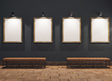 Fototapeta  - empty gallerys in museum