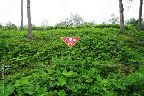 非武装地帯の地雷原マーク Stock Photo Adobe Stock 非武装地帯の地雷原マーク Stock Photo Adobe Stock