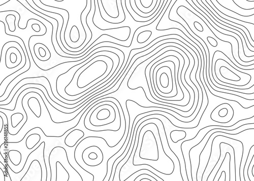 Topographic map backdrop. Conditional geography scheme and the terrain path. ...