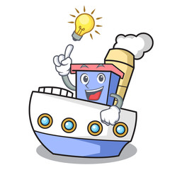 Poster - Have an idea ship mascot cartoon style