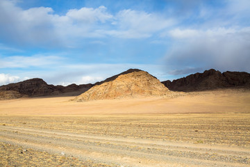 Poster - Landscape of the mountains in Western Mongolia.