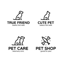 Vector Pet Logo Template Set
