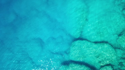 Wall Mural - aerial view on the sea. beautiful natural seascape at the summer time