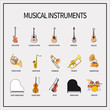 © olgadanilina - set of icons musical instruments