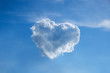 © bravissimos - blue sky and heart shape cloud ecology concept background abstract