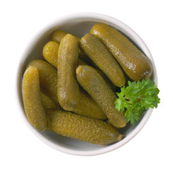 Canvas Print - bowl of pickled cucumbers