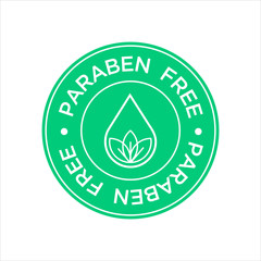 Poster - Paraben Free Icon. Isolated vector illustration.