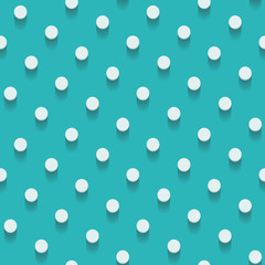 Wall Mural - seamless paper background with polka dots pattern