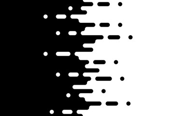 Halftone gradient lines Speed abstract pattern Isolated object on white background vector illustration