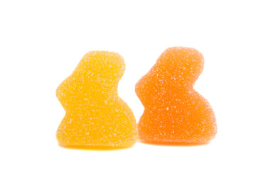 Easter jelly candy isolated