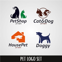 Sticker - Pet Logo Designs Template Set