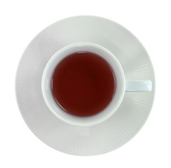 Cup of tea isolated on white background