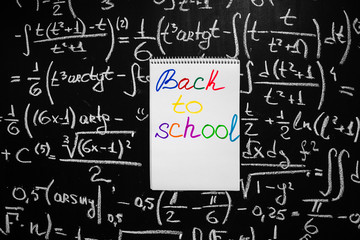 back to school background with title 