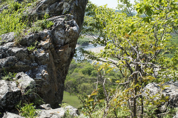 river valley view from a cliff