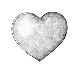 Sticker - Hand-drawn heart illustration