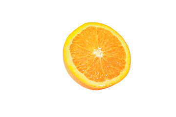 Wall Mural - Orange fruit isolated on white background.