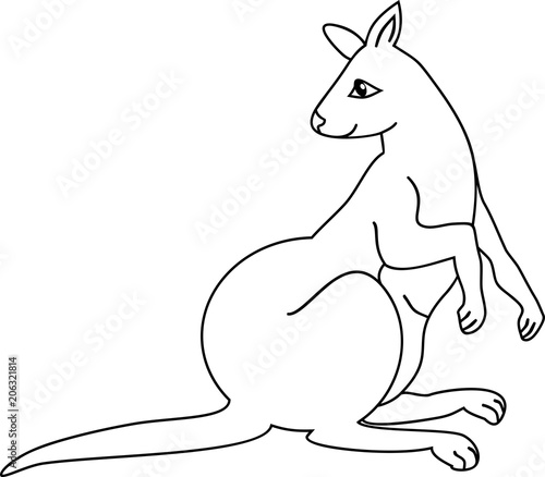 View Kangaroo Coloring Page Pictures