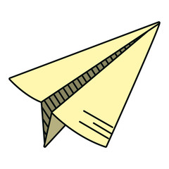 Sticker - origami paper plane object design