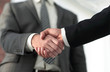 © ASDF - Business men giving a handshake. Business concept
