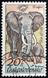 Postage stamp Czechoslovakia 1976 African Elephant, Animal