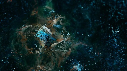 Wall Mural - unique particle cloud render of the tarantula nebula. cg recreation. 4k.