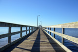 Fototapeta Przestrzenne - Pier to cloudless sky (2)