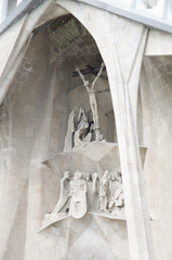 Wall Mural - Sculpture sur la Sagrada Familia