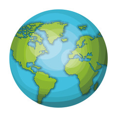 Wall Mural - world planet earth icon vector illustration design