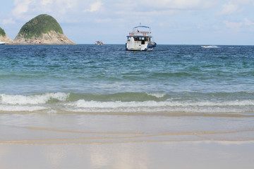 Wall Mural - Ham Tin Wan beach in Hong Kong