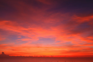 Wall Mural - beautiful sky at twilight time for background