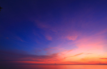 Wall Mural - beautiful sky at twilight time for background