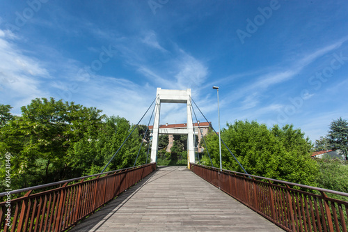 Vászonkép Melegnano in provincia di Milano, Lombardia - Italia - durante una giornata di s