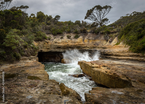 Fotografia, Obraz Tasman Arch and blowhole near the former Port Arthur penal colony, on the rugged