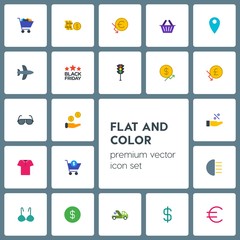  Modern Simple Set of transports, clothes, money, shopping Vector flat Icons. Contains such Icons as  location,  pay,  currency,  two,  female and more on grey background. Fully Editable. Pixel Perfect