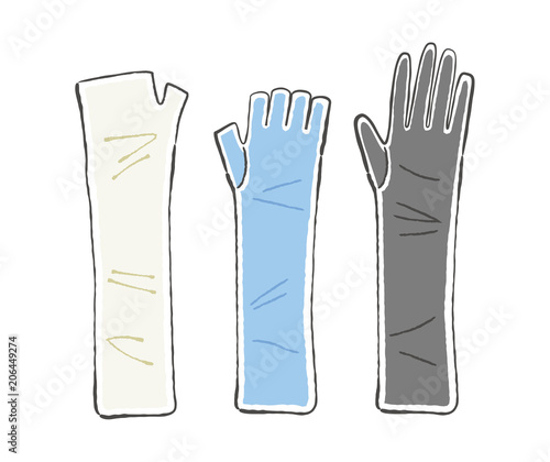 紫外線対策 手袋 種類 Stock Vector Adobe Stock
