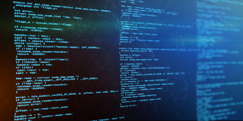 Technologie Hintergrund Software Programmiercode