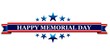 Happy memorial day, web banner