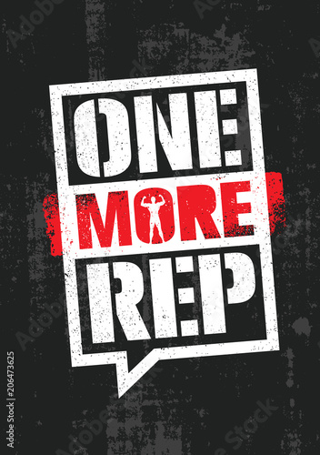 Εκτύπωση καμβά One More Rep