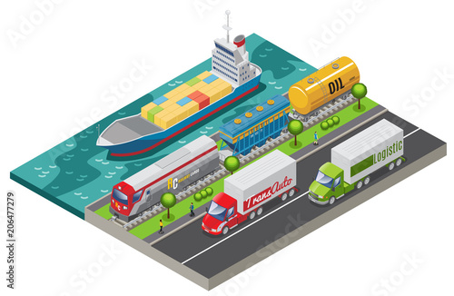 Isometric Logistic Transportation Concept
