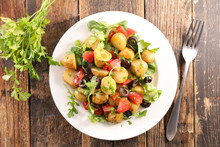 Potato Salad With Tomato And Olive
