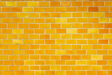 Yellow Brick Wall Texture Background