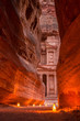 Petra by night, Jordan